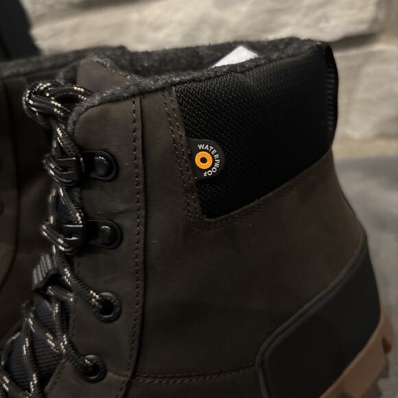 Bogs M Arcata Urban Leather Mid Chocolate Size 11.5 Waterproof 72909-202 - Picture 5 of 12